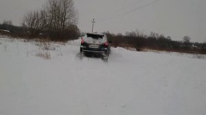 Прадо 2.7 бензин. Легкие покатушки в снегу, Ч.2