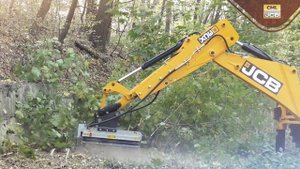 Демонстрація мульчера FAE та екскаватора-навантажувача JCB 3CX