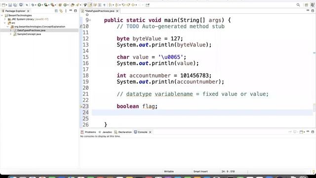 Type Casting in Java | Types of Type Casting | Java Tutorial Tamil by Rajesh | Besant Technologies