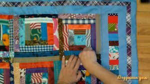 Шью одеяло в лоскутной технике, как у бабушки