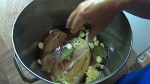 Рецепт копченой курицы