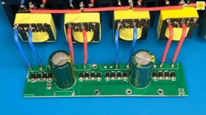 how to make simple inverter 6000W , 4 transformer , sine wave , IRFz 44n ,jlcpcb