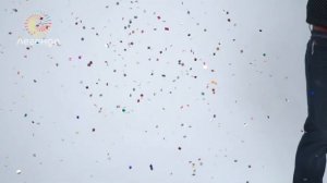 Обзор на пружинную хлопушку 11 см с конфетти и сюрпризом, А0211