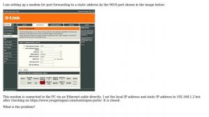 How to port forward a D-Link DSL-2740U modem?