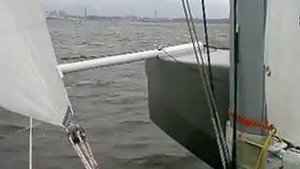 Ходовые испытания парусного катамарана