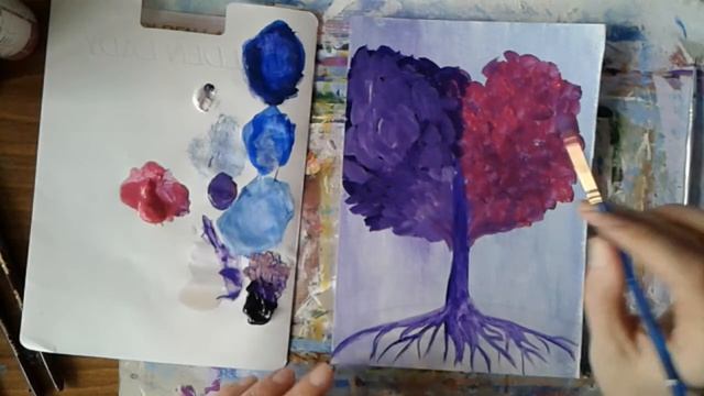 Волшебное дерево мастихином смотреть онлайн