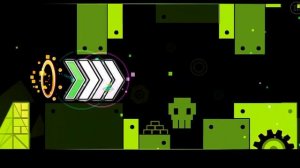прохожу самый лёгкий уровень в geometry dash