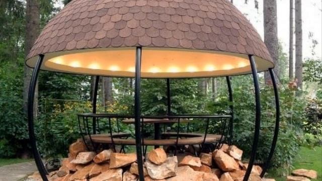 Оригинальное освещение БЕСЕДКи создаст уютный дворик смотреть онлайн