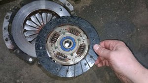 Сцепление Валео калина 1 мотор 126 пробег около 100к