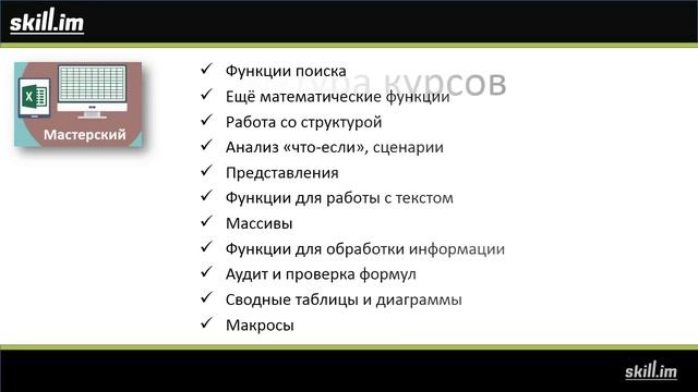 Excel 2013 для начинающих. Базовый курс (57 бесплатных уроков)