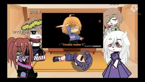 undertale reacts to sans ||angst||short||lazy||part 1/2||