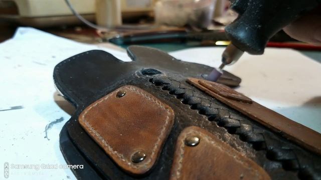 Ножны для ножа из кожи. Leather shop Sunfu Alena смотреть онлайн