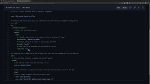 Create Github Actions workflow with input