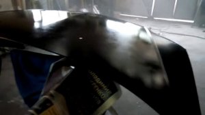 Покраска капота шевроле авео китайским краскопультом последний слой базы.часть 4