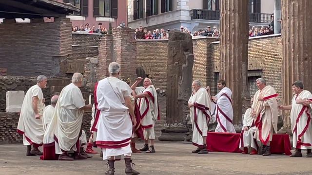 Ides of March - the reenactment of the assassination of Julius Caesar in Rome