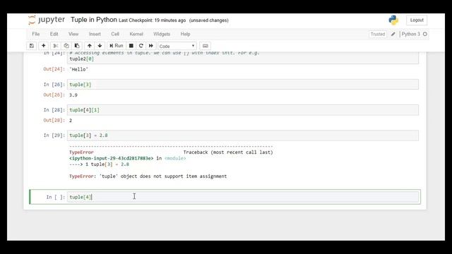 Fundamentals of Programming in Python Lecture  05   Python Tuple Data Type 2 of 3   Data Types in P