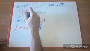 Расстояние от точки до прямой (метод координат)