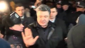 "Теплая" встреча Порошенко в Крыму!!! 28.02.2014