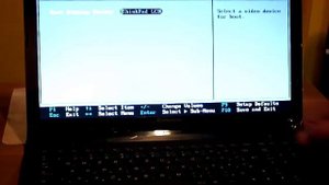 STARTING and DEFAULT BIOS SETTINGS LENOVO B580