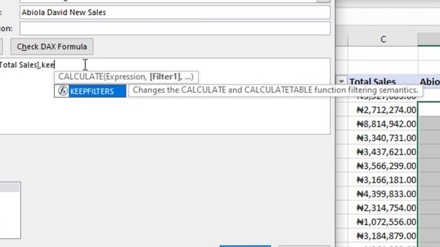 KEEPFILTERS DAX Function Single and Multiple Columns Filters
