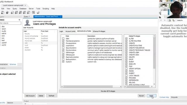 How To Create A New User Using MySQL Workbench