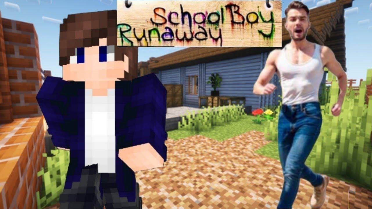 СБЕГАЮ ОТ ЗЛОГО БАТИ В SCHOOLBOY RUNAWAY В МАЙНКРАФТ!