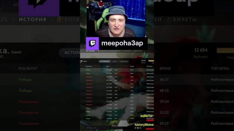 Преодоление барьера порога ммр 12к mmr | meepoha3ap с помощью #Twitch