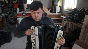 Баян Кунгур . Импровизация " Когда простым и нежным взором"