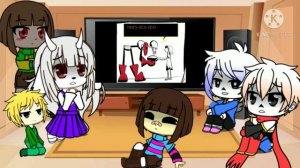 Реакция персонажей Undartale на Horrortale 4ч (Gacha Club)