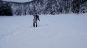 ДВ, Река Анюй, Зимняя рыбалка, январь 2022, ленок.