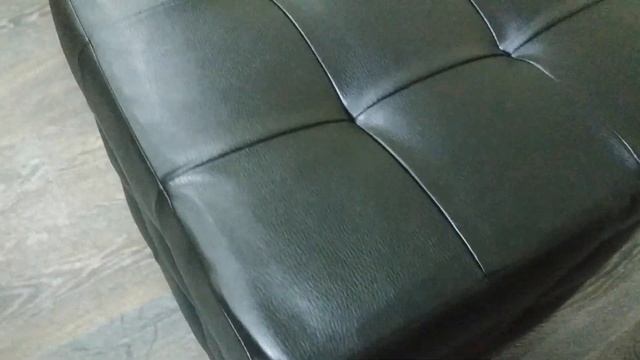Пуфик мягкий черный кожзам.mp4 смотреть онлайн