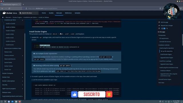 Como instalar Docker en linux