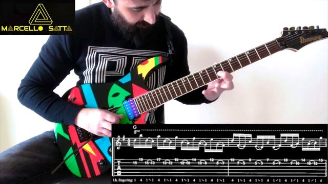 John Petrucci WILD STRINGDOM - Expanding your technique - Intervallic slide EX 11c - Ibanez Jpm p1