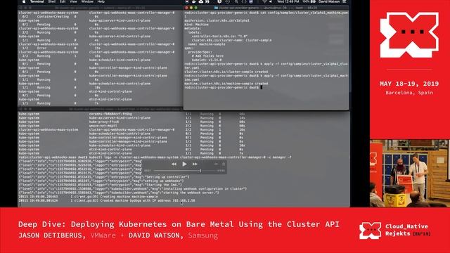 Deep Dive: Deploying Kubernetes on Bare Metal Using the Cluster API - David Watson & Jason DeTiberu смотреть онлайн