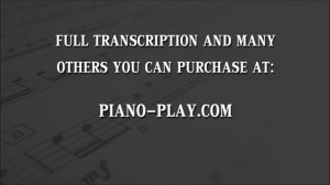 Michel Petrucciani  Home  from album Solo Live transcription