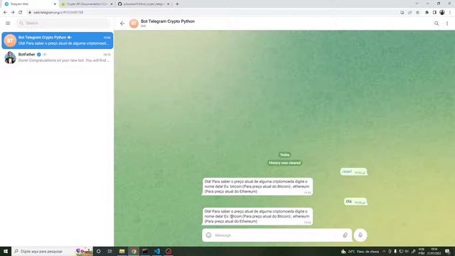 BOT no Telegram com Python смотреть онлайн