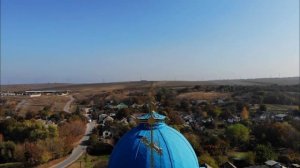 Крым, Мазанка, Свято-Никольский Храм,  аэросъёмка