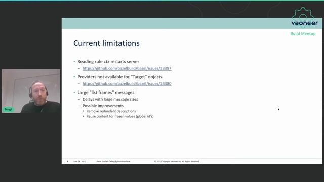 Day 1 Talk 5 Torgil Svensson Starlark debugger in Python for Bazel смотреть онлайн