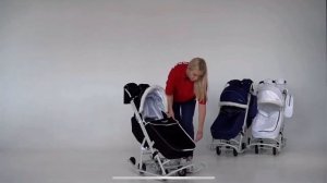 Санки-коляска, детские, зимние на колесах Pikate "Арктик" модель 2022г.NEW Рама цв.черный.