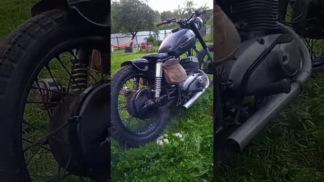 Выхлоп на 50 ой трубе ИЖ юпитер Bobber