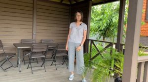 Беседка из ДПК с грилем