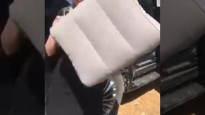 Надувная подушка для ног в машину Travelsky