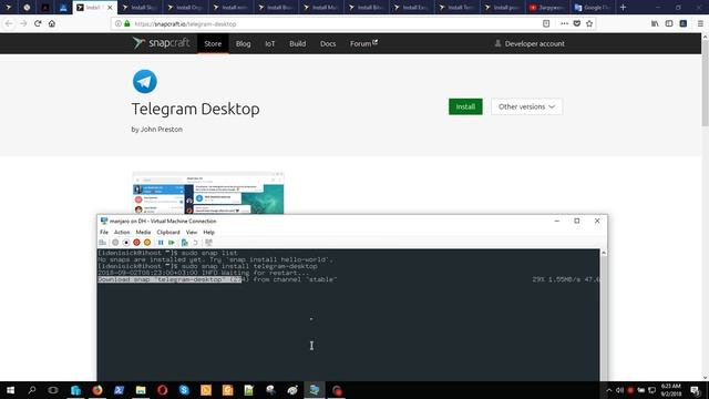 Установка Telegram Desktop на Manjaro Linux смотреть онлайн