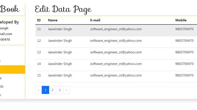 Php Laravel-9 Contact Book Project