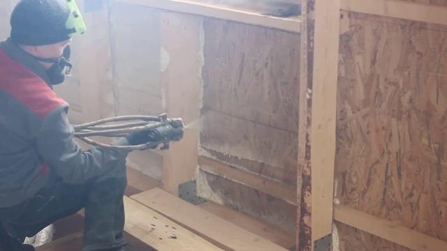 Утепление каркасного дома пенополиуретаном смотреть онлайн