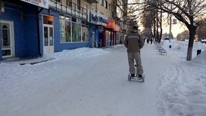 Xiaomi ninebot mini winter off road Гироскутер по снегу зимой