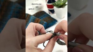 Узор крючком. Из меланжевой пряжи