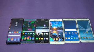 Samsung Galaxy Note 8 vs Note 7 vs Note 5 vs Note 4 vs Note 3 vs Note 2 - Speed Test!