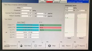 Диагностика на стенде форсунки Denso 23670-51030, с Land Cruiser 200