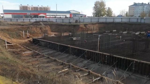 Плиточный фундамент под многоэтажные дома. г.Елабуга смотреть онлайн